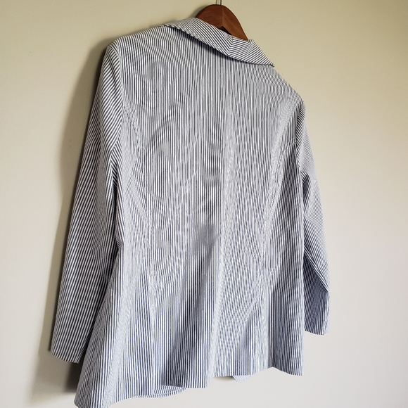 Joseph Ribkoff Light weight stripe jacket size 16 - Picture 5 of 6